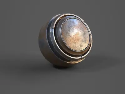 Substance Painter old used metals smart material pack 1 Texture