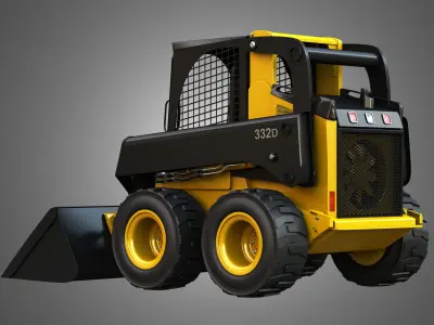 332D Skid Steer Free 3D model