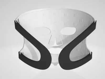 HNC Omnilux Men Women Flexible LED Light Therapy Mask Low-poly 3D model