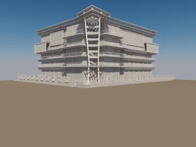 Mall Building for Visualizations 3D model