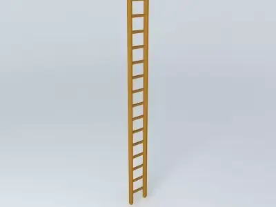 Wooden Ladder Free 3D model