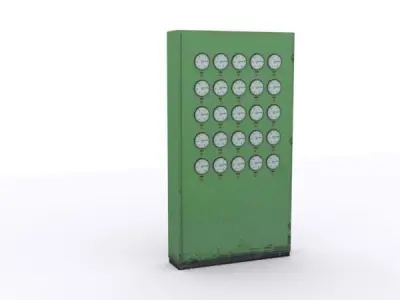 electrical panels Low-poly 3D model