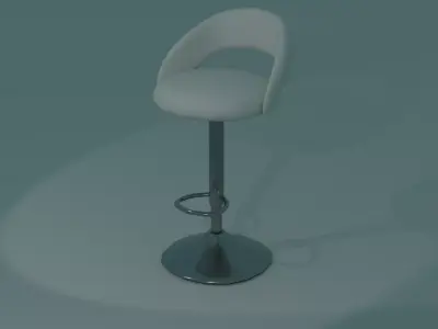 Simple Modern Bar Chair 3D model