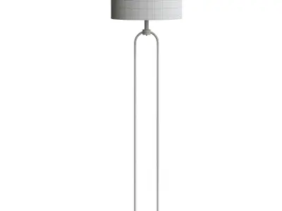 Metal Paper Clip Floor Lamp Gold - CosmoLiving by Cosmopolitan 3D model