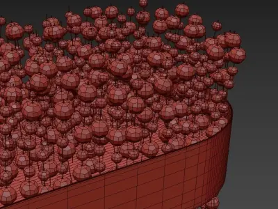 Suspended chandelier LUSINE by Lampatron 150cm 3D model