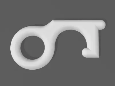 COVID-19 Door Opener 3D print model