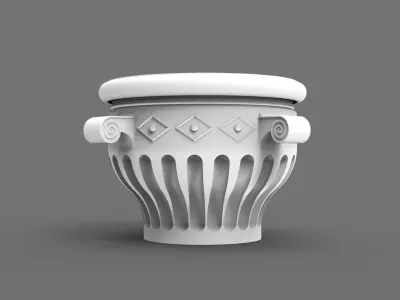 Pillar top Design Free 3D model