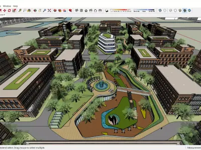 Sketchup Shopping Center H5 3D model
