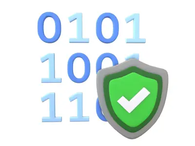 Data Protect Icon v1 001 Low-poly 3D model