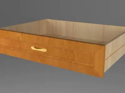 Closet - gabinete with 4 doors and 6 drawers 3D model