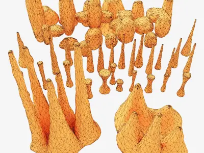 Cave stone 3D model