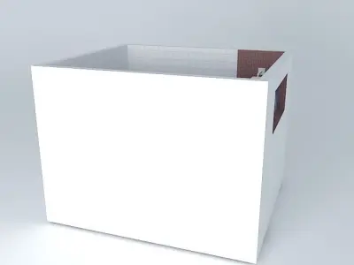 lineorkut cube with window in it Free 3D model