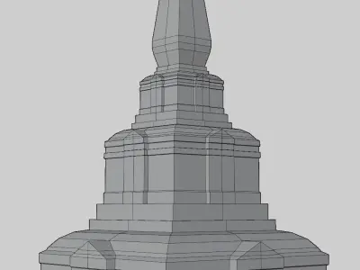 Thai Pagoda-01 3D model