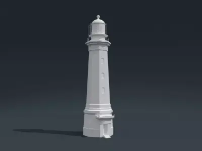 Kyz-Aul lighthouse 3D model