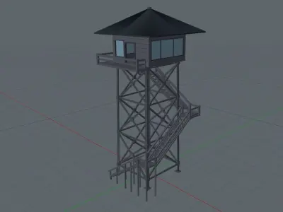 Firewatch Tower 3D model 3D model