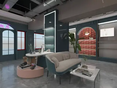 shoe Modern store 3D model