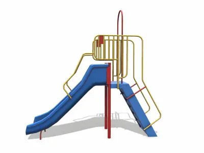 Slide Low-poly PBR Low-poly 3D model