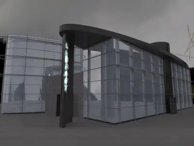 Library - architectural 3D model