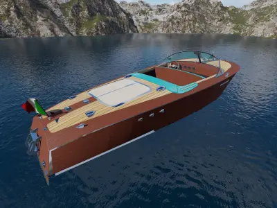 Decentraland Boat for METAVERSE 3D model