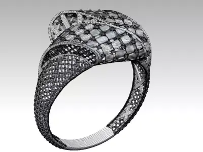 light weight ring  STL file  ready for print 3D print model 3D print model