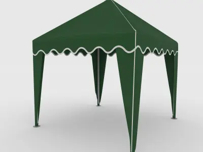 Collection Gazebo Tent 4 3D Model Pack