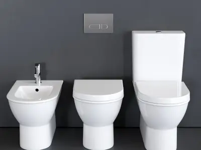 Duravit Darling New WC Low-poly 3D model