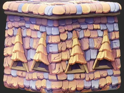 Stylized Roof Seamless Texture  Texture