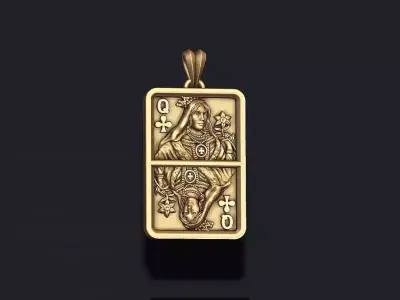playing cards Queen pendant light pack set