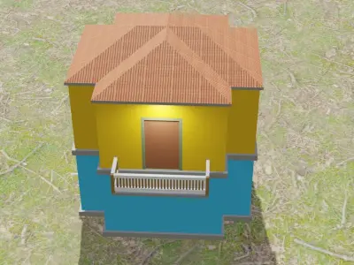 Stylish 3D Building 3D model