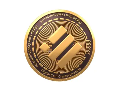Binance USD Coin v2 001 3D model