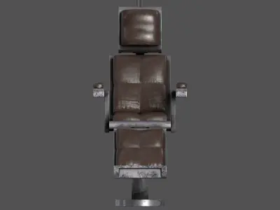 Sci-Fi Cyberpunk VR Chair Low-poly 3D model