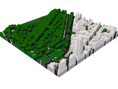 London city tile Level 2 block TQ2880 South West 3D model