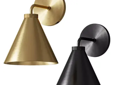 Korvi Iron Tapered Sconce 3D model