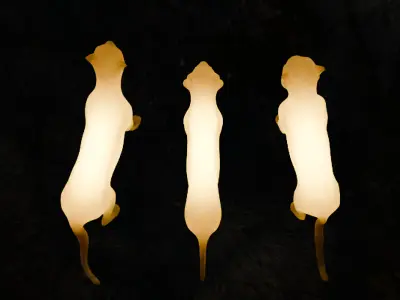 Indirect lighting for feline beasts of prey 3D model