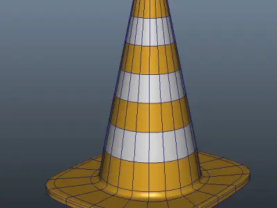 Traffic cone 3D model