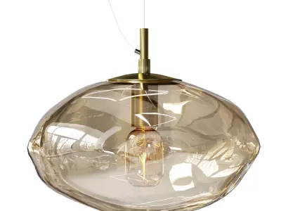 Pendelleuchte Amora aus Glas 3D model