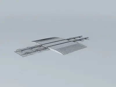 Eco Rail N/Gauge Single Walkover Old Steam Days Free 3D model