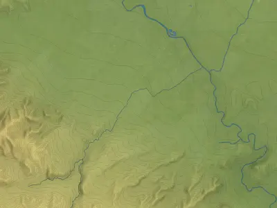 Kermanshah - Topography Terrain 3D Model 3D Model Pack