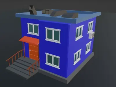 house Low-poly 3D model