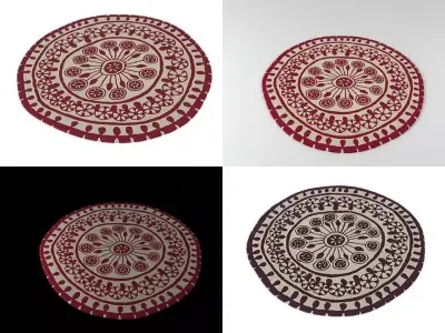 Rangoli circular placemats - 3D model