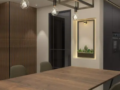 Decorative Interior Frame with Planter 3D model