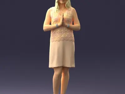 Light woman 0361 3D model