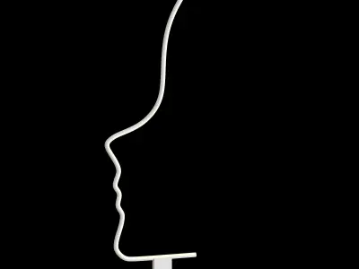 DAFNE table lamp Low-poly 3D model