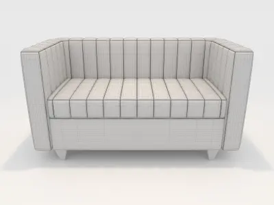 Sofa 2 Seater 3 3D model