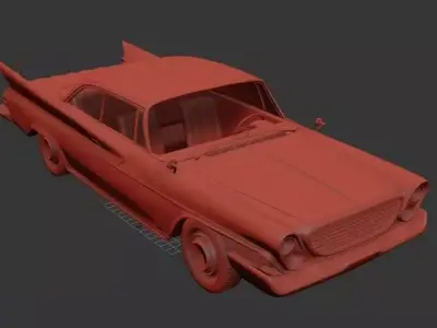 Chrysler Newport Mk3 hardtop sedan 2door 1961 3D print model