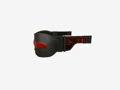 SciFi Glasses I09 Metal Red - Character Design Fashion Low-poly 3D model