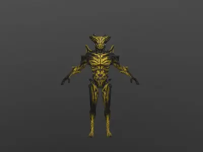 Alien 2 Low-poly 3D model purchase