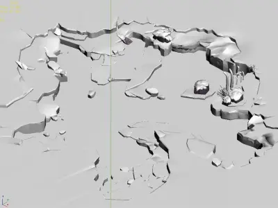 Deep in the Snowy Mountains - Lake 32 3D model