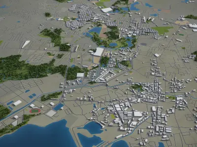 Phuket  Low-poly 3D model