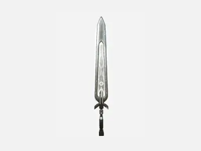 SciFi Sword B10 Metal - Sci Fi Weapon Design Low-poly 3D model